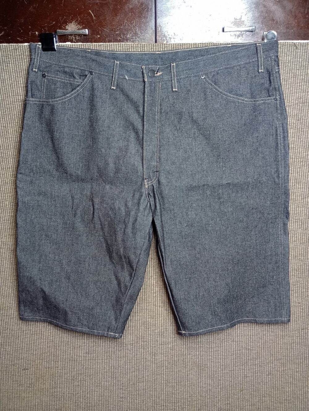 Genuine Dickies Men's Size 44 Black Denim Carpenter Shorts Workwear 100% Cotton
